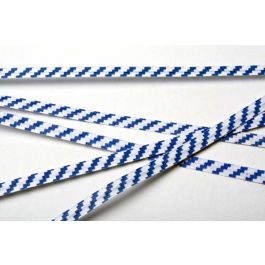 Tin Ties 10.2x0.4cm Paper White/Blue striped (1.000 pieces) [TT4WBS]