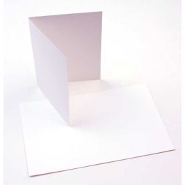 Folded Card White 124x178mm - 50 pcs