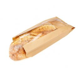 Kraft Bags 140x41x330 mm With Side Gussed - 100 pieces