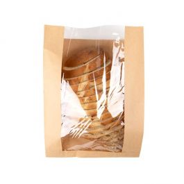 Kraft Bags 260x102x356 mm With Side Gussed - 100 pieces