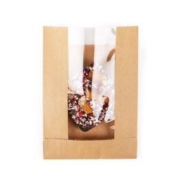 Kraft Bags 110x29x152 mm With Side Gussed - 100 pieces