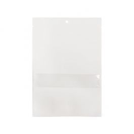 Kraft Bags White Eco-fiendly 152x229 mm Sealable With Window - 100 pieces