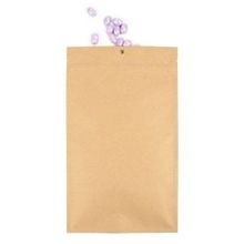 Kraft Hanging Barrier Bags 178 x 305 mm w/Tear Notches - 100 Pieces