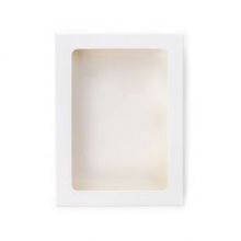 White Gift Boxes Window Box w/ attached window 102 x21x138 mm - 25 pieces