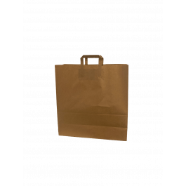Eco Paper Shopping Bags Brown 450+170x480mm - 50 pcs