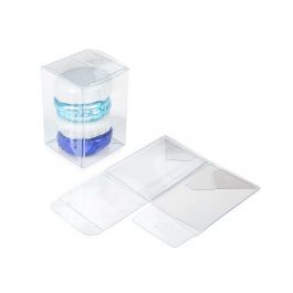 rPET Crystal Clear Pop & Lock Box 51x51x76 mm - 25 pieces