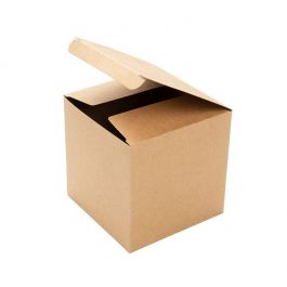 Pop & Lock Box Kraft 102x102x102mm - 25 pcs