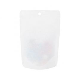 Stand Up Pouch Kraft White Eco-fiendly 102x60x152 mm - 100 pieces