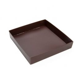 Paper Box Bottom Chocolate Brown 130x25x133mm -25 Pieces