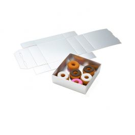 Silver Kraft Gift Boxes Bottom 79x25x83mm -25 pieces