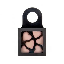 Black Kraft box with window 90x30x90mm - 25 pcs