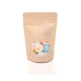 Stand Up Pouches Kraft with oval Window 10x6x15cm | 57 grams - 100 pcs