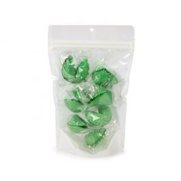 Eco Friendly Stand Up Pouches Rice Paper Transparent/White 149x89x232mm - 100 pcs