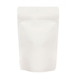 Eco Stand Up Pouches White Kraft 113 Gram 130x80x205 mm - 100 pcs