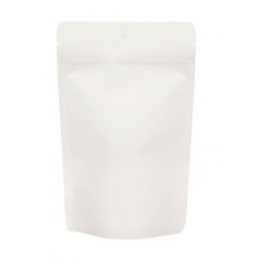 Eco Stand Up Pouches White Kraft 28 Gram 80x50x130mm - 100 pcs