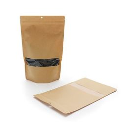 Stand Up Pouches Kraft 170x90x285mm | 340 grams With hang hole - 100 pieces